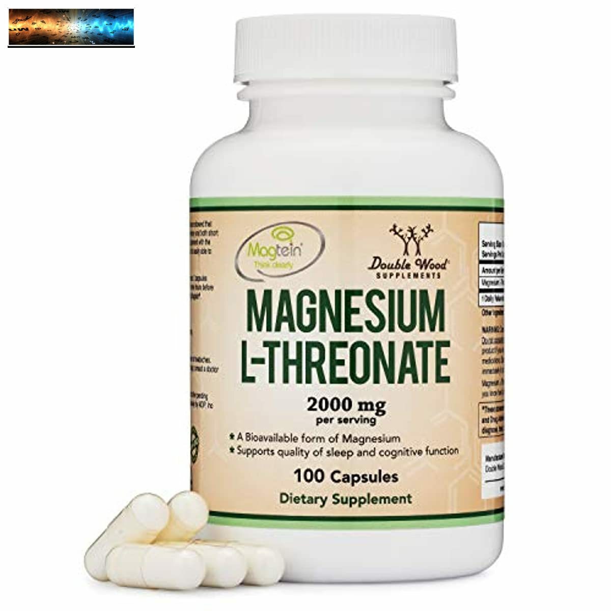 Magnesium L Threonate Capsules (Magtein) – High Absorption Supplement – Bioavail