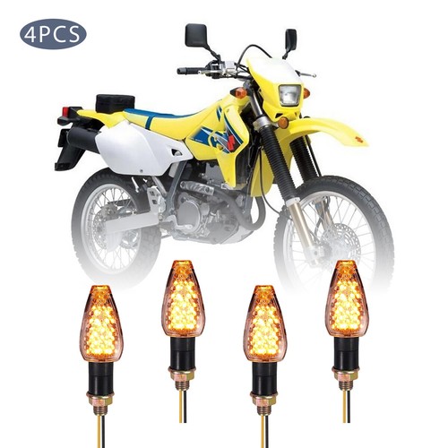 LED Turn Signals Indicator Blinkers For Suzuki DR 200 650 400 800