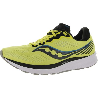 

Saucony Mens Ride 14 Желтые кроссовки для бега в тренажерном зале 13 Medium (D) BHFO 9481, Citrus/black