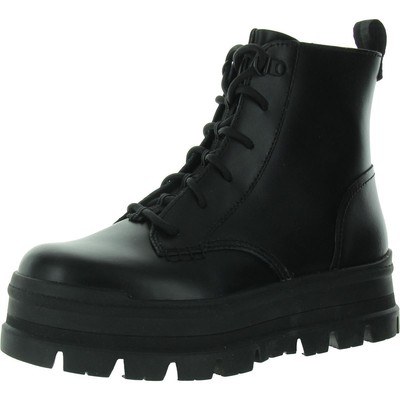 Женские ботинки Ugg Sidnee Black Combat на шнуровке, размер 6,5 средний (B, M) BHFO 5806