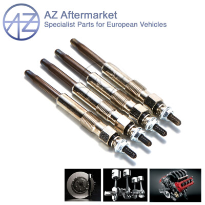 AZ 4X FOR CITROEN BERLINGO 1.9 (2002-2007) DIESEL HEATER GLOW PLUGS FULL SET