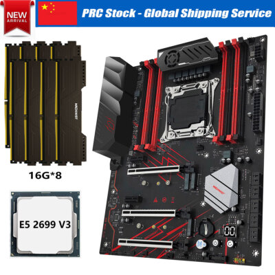 LGA 2011-v3 X99 MR9D PLUS Motherboard w/ Xeon 2699 V3 CPU 128G DDR4 2133MHz RAM
