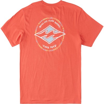 

Рубашка с короткими рукавами Billabong Rotor Diamond - для мальчиков, Dark coral, Billabong