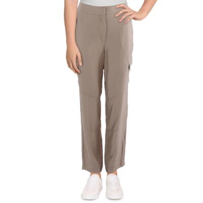DKNY Womens Beige High Rise Utility Cropped Cargo Pants 12 BHFO 9688