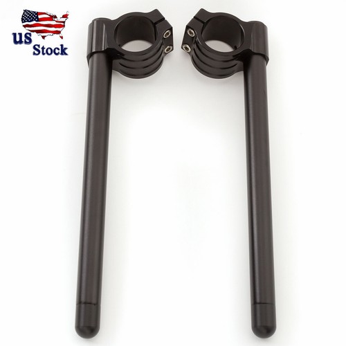 48mm CNC Fork Clip ons Handlebar Mount Clamp Tube Bar For Su
