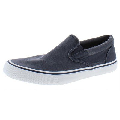Мужские мокасины-слипоны Sperry Mens Striper II темно-синего цвета на плоской подошве 8 Medium (D) BHFO 4252