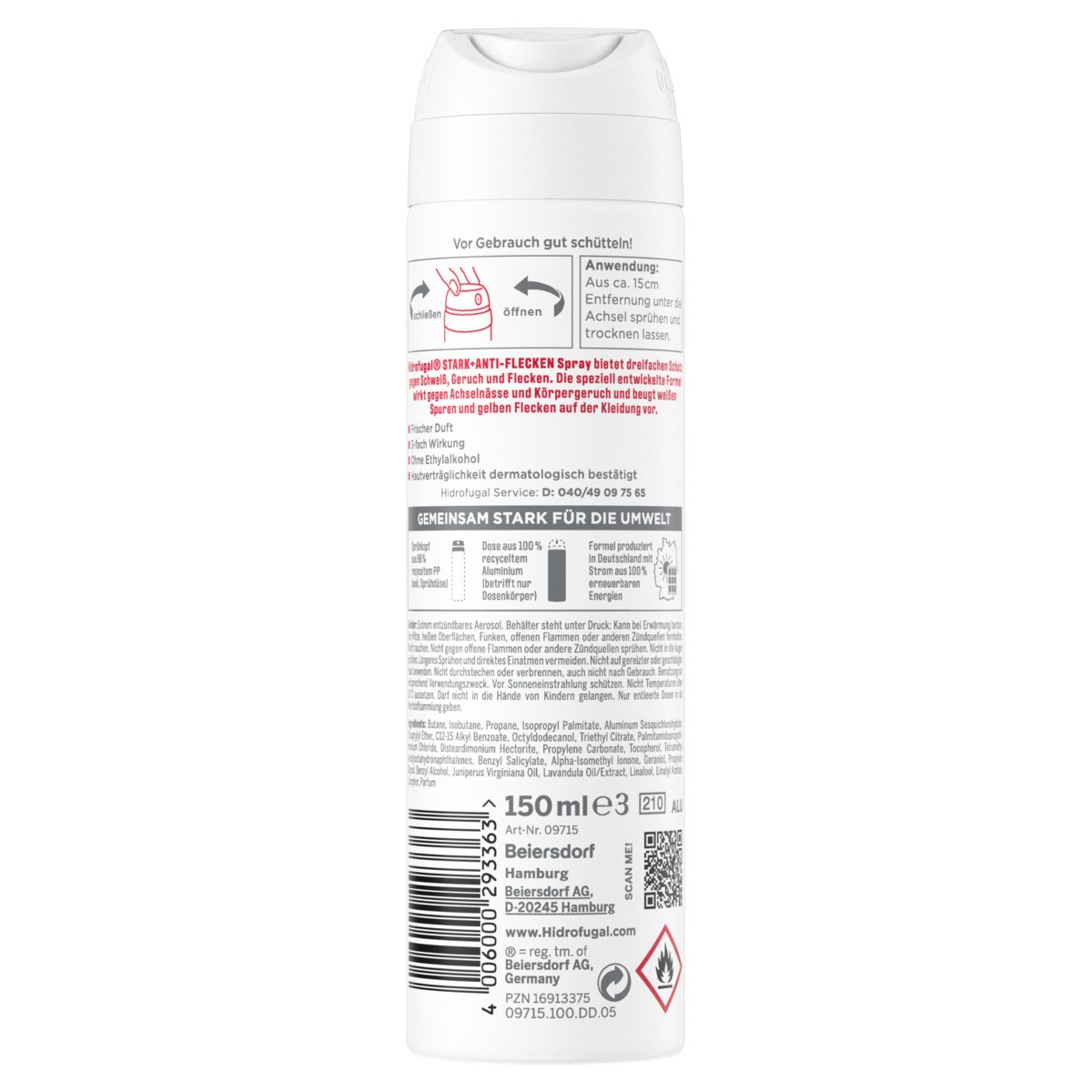 HIDROFUGAL Deo Stark + Anti-Flecken Spray 3x150ml - Bild 6 von 8