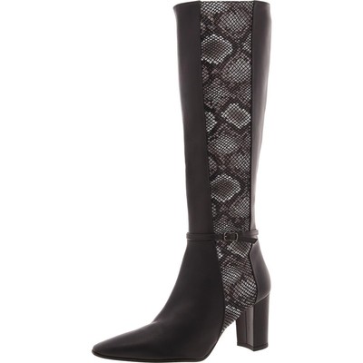 Amalfi by Rangoni Womens Black Knee-High Boots Shoes 6.5 Medium (B,M) BHFO 7476
