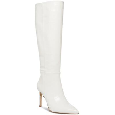 Женские сапоги выше колена Madden Girl Chantelle White 8 среднего размера (B,M) BHFO 4377