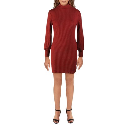 

Женское красное вязаное мини-платье-свитер MAX + ASH  BHFO 2505, Wine