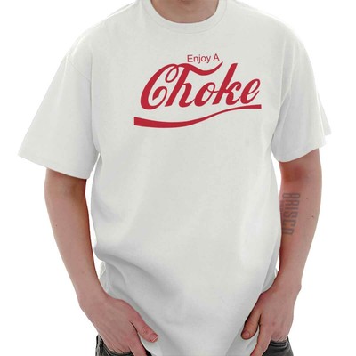 Enjoy Choke MMA Jiu Jutsu Martial Arts Gym Mens Short Sleeve Crewneck Tee