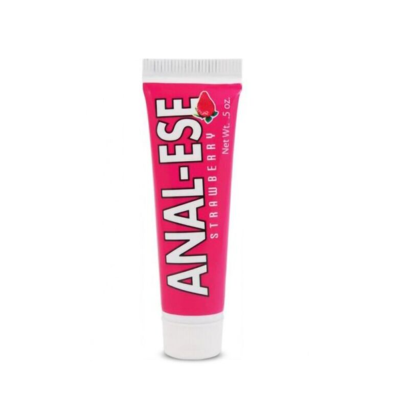 Anal-Ese Strawberry Flavored Numbing Desensitizing Anal Lubricant Lube 0.5 Oz