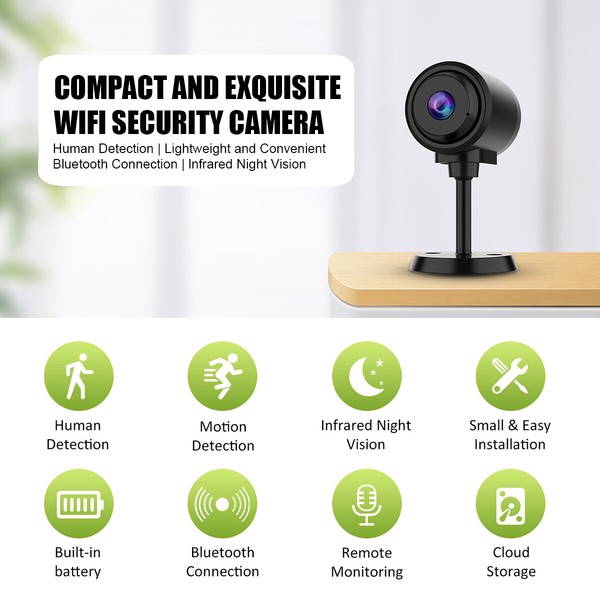 Mini Wireless Hidden Spy Camera Wifi IP Home Security HD 1080P Night Vision Cam - Image 19