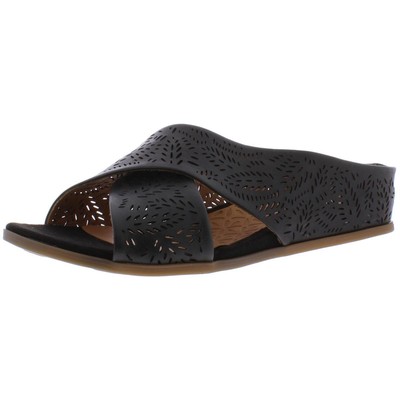

Good Choice Womens Dafni Black Slide Sandals Shoes 7 Medium (B,M) BHFO 7785, Черный
