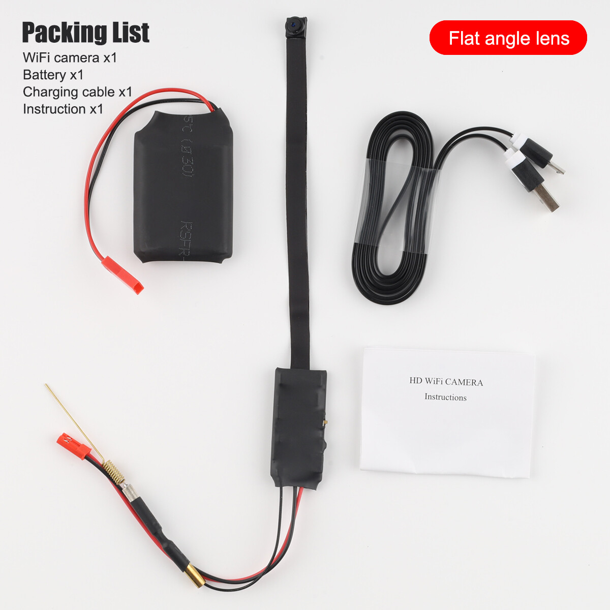 Portable WIFI Mini Camera 1080P HD Pinhole DIY Module Screw IP DVR Nanny Cam