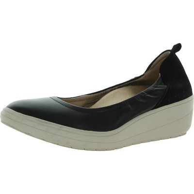 

Женские черные кожаные балетки Vionic Jacey, ширина 9,5 дюйма (C,D,W) BHFO 5853, Black leather/nubuck
