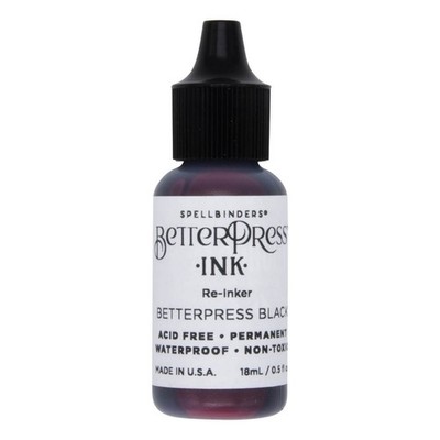 Spellbinders BetterPress Ink Reinker-Black - BPI-011