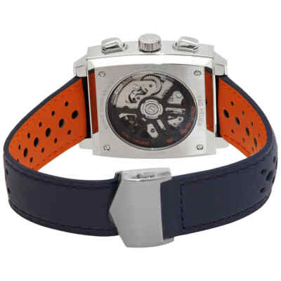 Pre-owned Tag Heuer Monaco X Gulf Chronograph Automatic Blue Dial Men's Watch