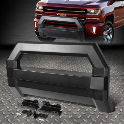 [КВАДРАТНАЯ ТРУБА] ДЛЯ 07-18 TAHOE/SIERRA GRILL GUARD BULL BAR+КОМПЛЕКТ ДЛЯ ПЕРЕМЕЩЕНИЯ ЛИЦЕНЗИИ