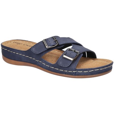 

Женские шлепанцы из искусственной кожи Easy Street Cullula BHFO 0627, Navy/gore, Cullula