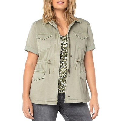 

Liverpool Los Angeles Womens Cargo Short Active Utility Jacket Coat BHFO 1493, Sagebrush green, LM1935L12