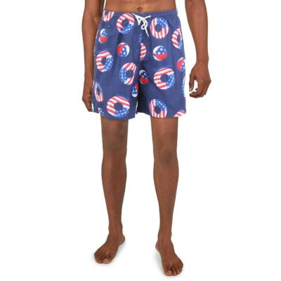 

Мужские плавки с флагом, темно-синие шорты с принтом, плавки  BHFO 7756, Navy