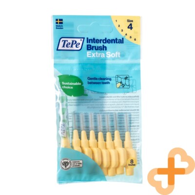 TEPE EXTRA SOFT Interdental Toothbrush 0.7 mm Yellow 8 pcs. Size 4