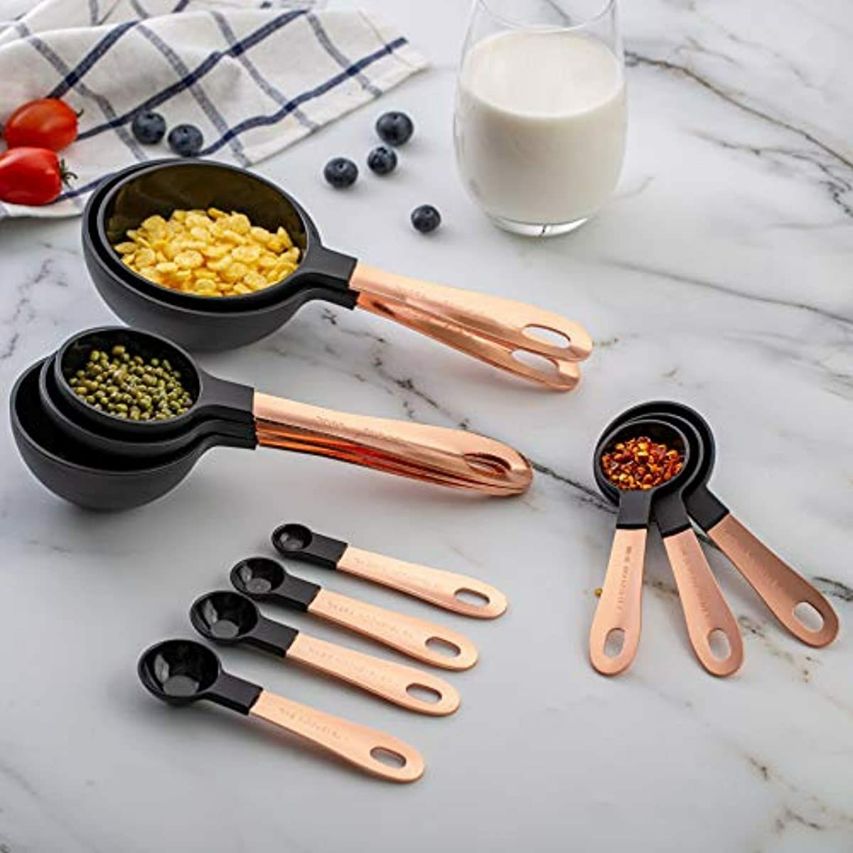 Cook with Color 12 PC Measuring Cups Set and Measuring ...