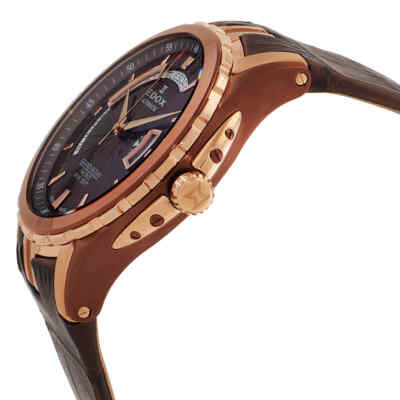 Pre-owned Edox Grand Ocean Automatic Brown Dial Men's Watch 83006 357brr Brir