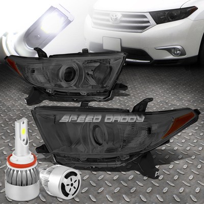 ФАРА ПРОЕКТОРА U-HALO SMOKED AMBER+ СВЕТОДИОДНЫЕ ЛАМПЫ 6000K + ВЕНТИЛЯТОР ДЛЯ 11-13 HIGHLANDER