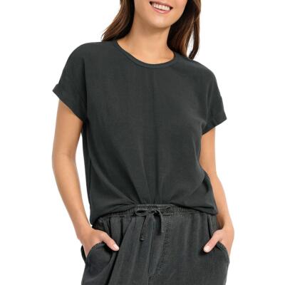 

Splendid Womens Zinnia Solid Повседневная футболка BHFO 1552, Lead