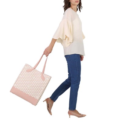 Pre-owned Bally Pennant Print Keep On Tote Bag Wae03f Tp046 I3h2o In Oro