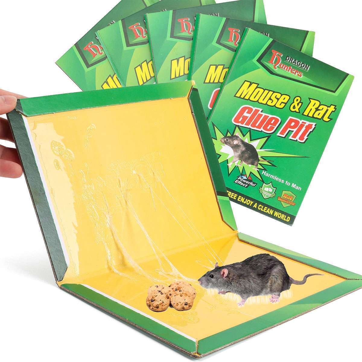 Mouse Trap Rat Rodent Trap Live Catch Cage Glue Board Mice Indoor Sticker Catch