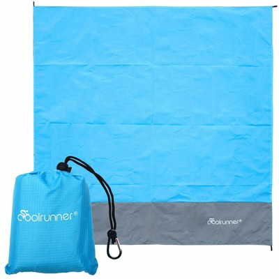 Outdoor Beach Blanket, Large Oversized 55?x60? Beach Mat with 4 Corner Pocket...