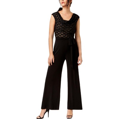 

Женский черный комбинезон без рукавов с широкими штанинами Connected Apparel  BHFO 5154