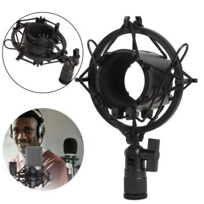Mic Microphone Shock Mount Clip For Home Studio Podcast Recording Universal