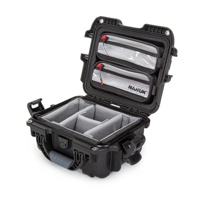 Водонепроницаемый жесткий футляр Nanuk 905 Pro с крышкой-органайзером и мягкой перегородкой, черный