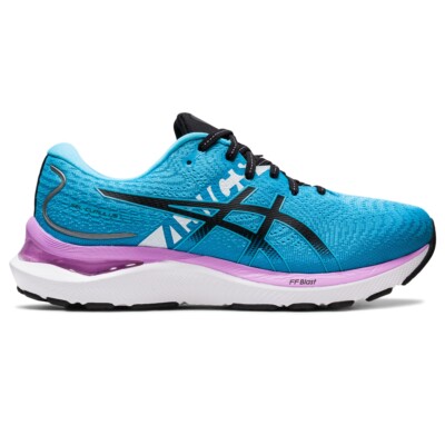 

Женские кроссовки ASICS GEL-CUMULUS 24 EKIDEN 1012B308, Aquarium/black, 1012B308