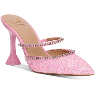 

INC Женские розовые туфли без шнуровки Gylana на блочном каблуке 7 Medium (B,M) BHFO 5021, Pink glitter
