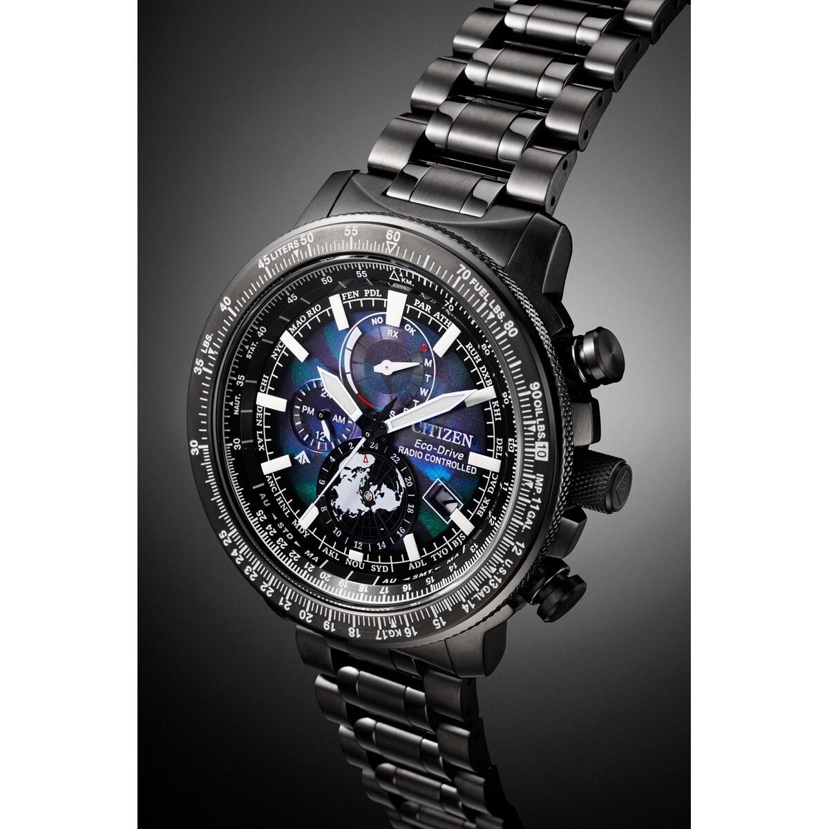 Pre-owned Citizen Watch Promaster By3005-56e Direct Flight Geo Trekker Men's Watch 2024
