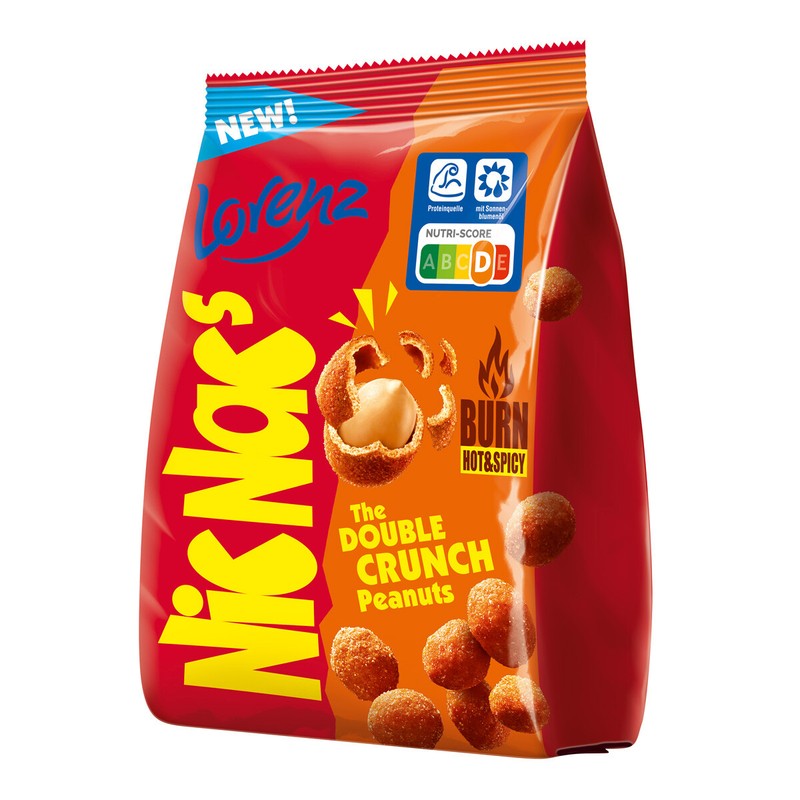 Nicnacs Burn Hot Und Spicy ErdnÃ¼Sse Mit Scharfer WÃ¼Rzung 110g