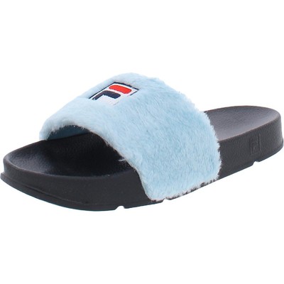 Женские слипоны Fila Difter X Baja East Black Fuzzy Slides 5 средних (B, M) BHFO 9022