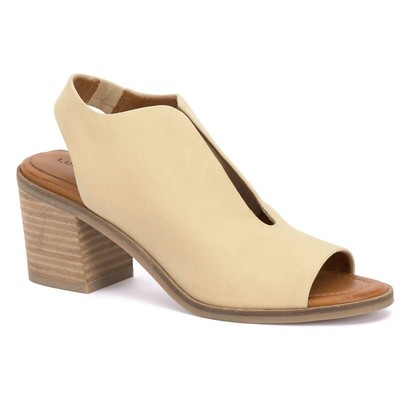 

Женские сандалии из нубука Lucky Brand Rhazy из нубука с ремешком на пятке, Buttered yellow, Rhazy