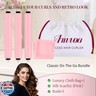 Heatless Hair Curler Heatless Curls Overnight Heatless Blowout with Luxury Cloth Bag Silk Scarf, Curling Rod Headband to Sleep in No Heat Curling with (Pink, 3Rods)