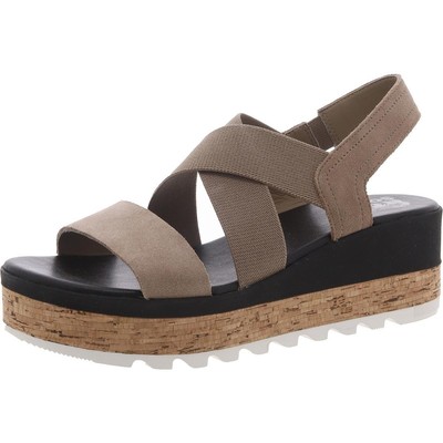 Женские босоножки на шнуровке из пробки Cameron темно-серого цвета от Sorel 9 Medium (B,M) BHFO 3232