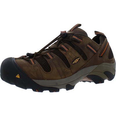 Мужские кожаные рабочие туфли Keen Atlanta Cool Brown 13 Medium (D) BHFO 4927