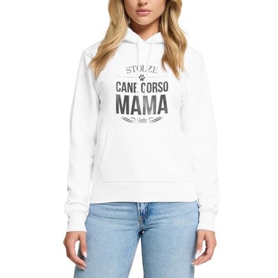 Stolze Cane Corso Mama Frauchen Frauen Premium Bio Hoodie