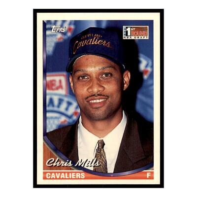 1993 Topps #148 Chris Mills Rookie Cleveland Cavaliers Basketball Card. rookie card picture