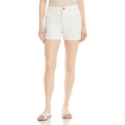 Three Dots Womens Samona White Casual Rolled Hem Jean Denim Shorts XL BHFO 0527