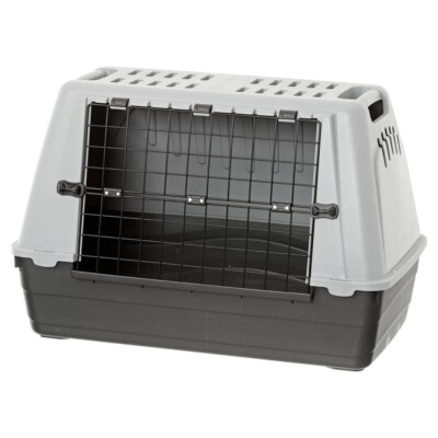 Hundetranssportbox Trixie Grau L075 B040 H050 kaum gebraucht gepflegter Zustand